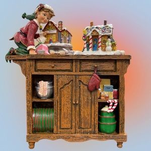 Rare THOMAS KINKADE Christmas sculpture. Elf